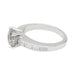 Bague 51 Bague solitaire accompagné diamants baguette. 58 Facettes 31937