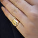Ring Chiseled bangle ring in pink gold 58 Facettes 21250