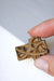 Pendentif Pendentif croix Art Nouveau en or et corne 58 Facettes