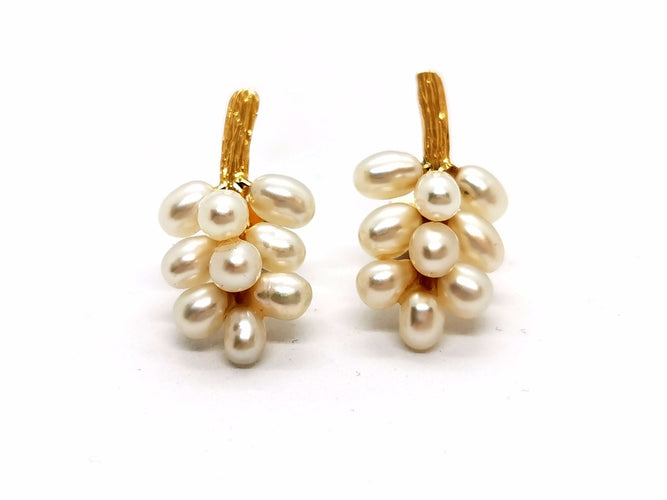 Boucles d'oreilles Boucles d'oreilles Or jaune Perle 58 Facettes 1091907CD