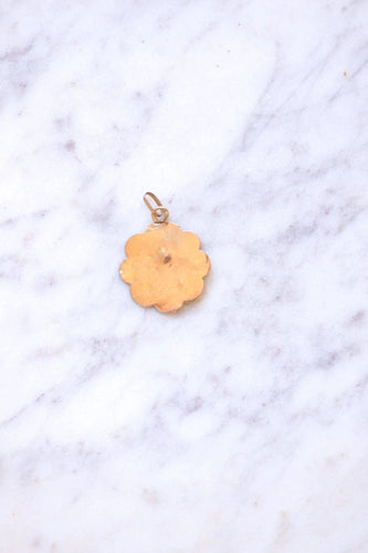 Pendentif Médaille ancienne au calice sur or rose 58 Facettes