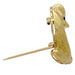 Brooch Vintage brooch "Dachshund", yellow gold, diamonds. 58 Facettes 32545