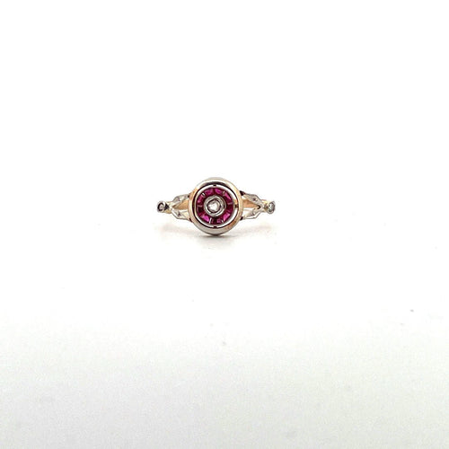 Bague Bague rubis et diamant 58 Facettes