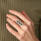Bague BAGUE STYLE "ART DECO" OR DIAMANTS & SAPHIRS 58 Facettes BO/220088