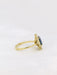 Ring 53 Marguerite Ring Yellow Gold Diamonds Sapphire 58 Facettes J164