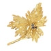 Brooch Gold leaf sapphire brooch 58 Facettes 21-227