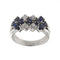Bague 56 Bague 3 rangs diamants et saphirs 58 Facettes 30225