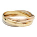 Cartier “Trinity” bracelet bracelet in three-tone gold. 58 Facettes 30810