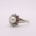 Ring Marguerite diamond cultured pearl ring 58 Facettes