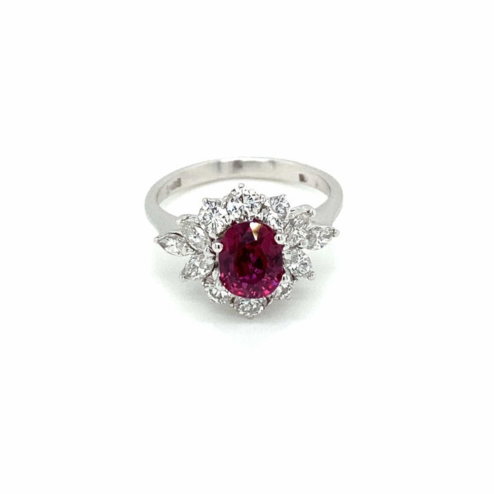 Bague Bague Diamant Rubis 58 Facettes