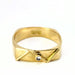 Ring Yellow gold and diamond ring 58 Facettes 5623