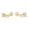 Boucles d'oreilles Boucles d'oreilles Dormeuses Or jaune Diamant 58 Facettes 2569094CN