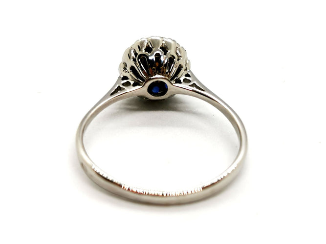 Bague 53 Bague Art déco Or blanc Diamant 58 Facettes 1048316CD