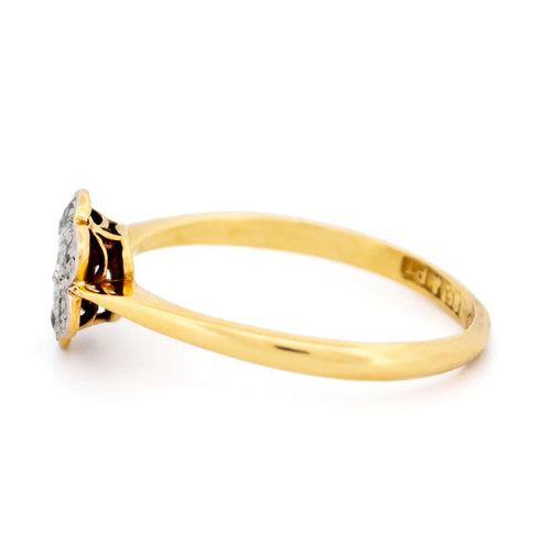 Bague 53 Bague grappe florale diamants 58 Facettes 304FA7795AC647FFA29F901DE1F7A727