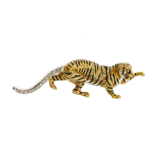 Broche Broche Tigre Diamants 58 Facettes 29812