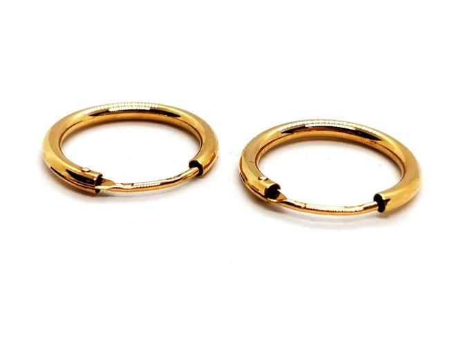 Boucles d'oreilles Boucles d'oreilles Créoles Or jaune 58 Facettes 1167342CN