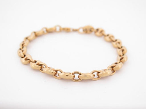 Bracelet bracelet maille grain de cafe 18 cm en or jaune 18k 58 Facettes 258006