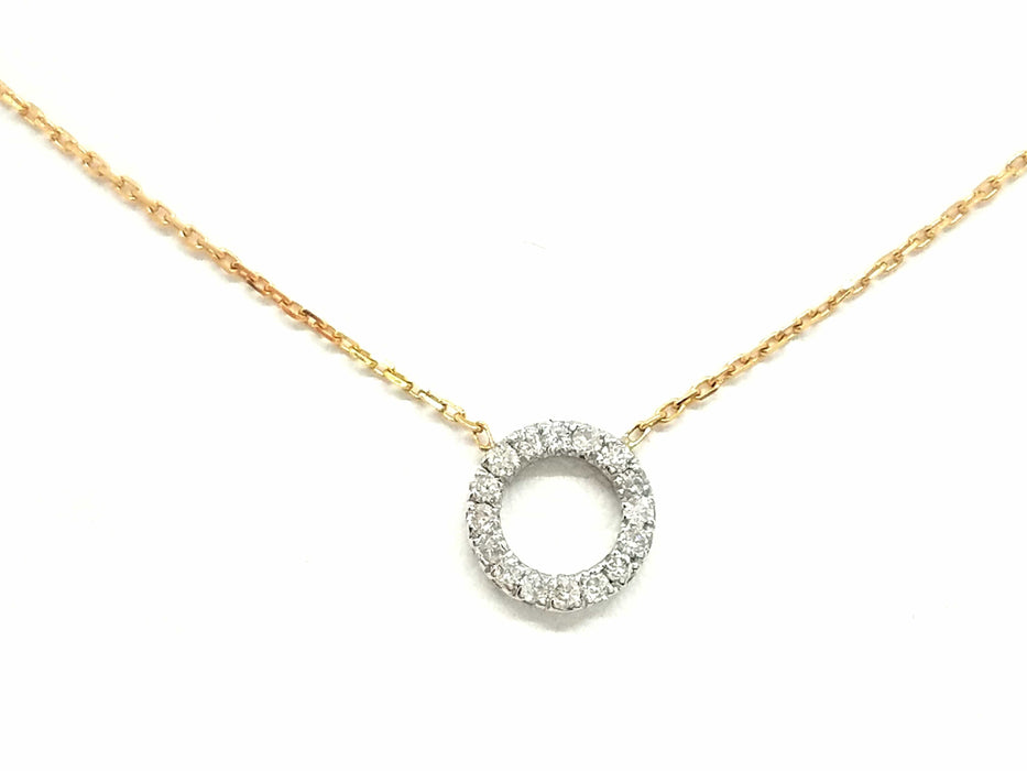 Collier Collier Or rose Diamant 58 Facettes 579195RV