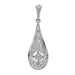 Edwardian/Art Deco Diamond Pendant 58 Facettes 23283-0119