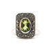 Ring Vintage Ring in Silver & Peridot 58 Facettes