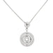 Bulgari “Concentrica” necklace in white gold and diamonds. 58 Facettes 30790