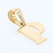 Gold Letter P Charm Pendant 58 Facettes 12-077B