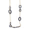 Collier Sautoir Pomellato "Victoria" or rose, diamants noirs, jais. 58 Facettes 33419