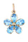 Pendentif PENDENTIF FLEUR TOPAZE 58 Facettes 073411