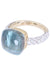 Ring 52 POMELLATO - “Nudo maxi” ring Yellow gold Topaz Diamond 58 Facettes 080591