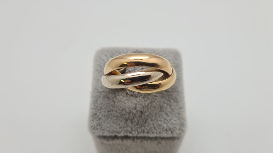 Bague 53 Bague tricolore en Or 58 Facettes