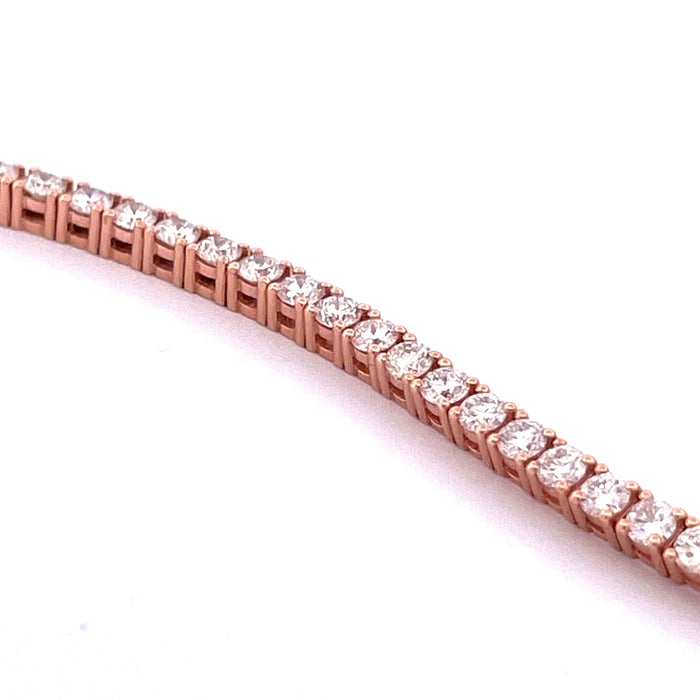 Bracelet Bracelet tennis en Or rose & diamants 58 Facettes