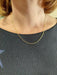FLAT CABLE KNIT CHAIN ​​Necklace 58 Facettes 063171
