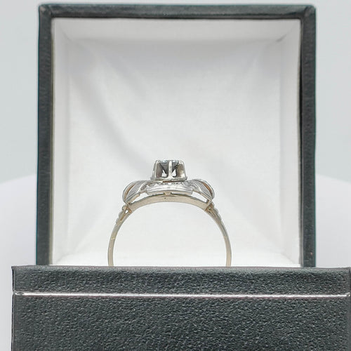 Bague 54 Bague Art Déco diamant 58 Facettes