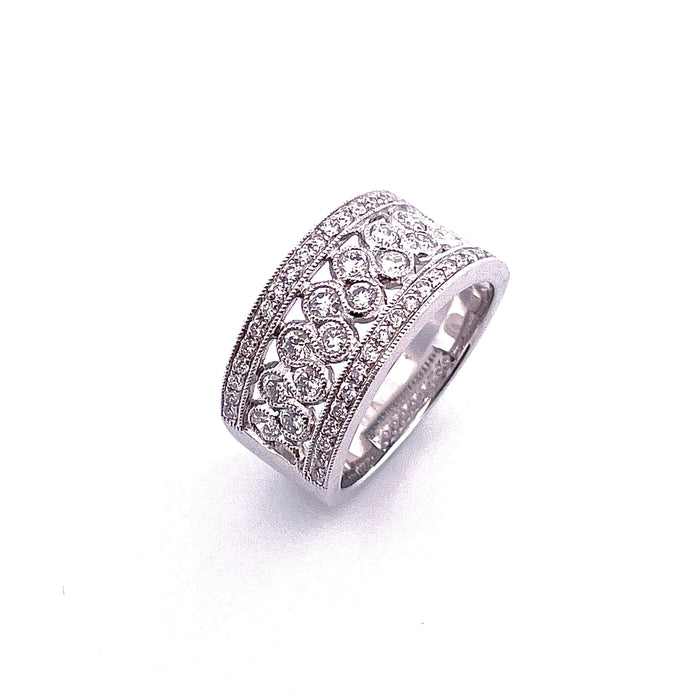 Bague Bague bulles de Diamants Platine 58 Facettes