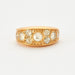 Ring 54 Domed ring Yellow gold Diamonds 58 Facettes 230365