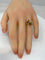 Bague 51 Bague papillon en or jaune & pierres fines 58 Facettes
