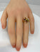 Ring Butterfly ring in yellow gold & fine stones 58 Facettes