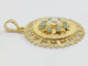 Pendentif Pendentif Or Turquoises Et Perle 58 Facettes 3096/1