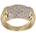 Bague 56 Bague Or jaune pavage Diamants 58 Facettes 080641