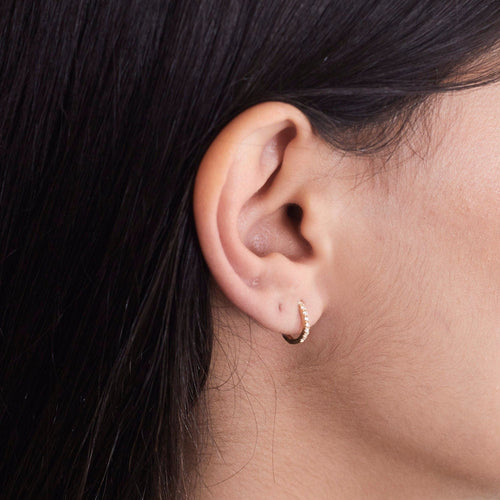 Boucles d'oreilles Boucles d'oreilles or jaune et diamants 58 Facettes