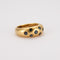 Bague 54 Bague Jonc Or Jaune Saphirs 58 Facettes LOT 4118