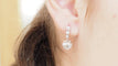 Boucles d'oreilles Dormeuses anciennes diamants 58 Facettes 32339