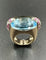 Bague POMELLATO - Bague Pin-up Or rose Aigue-marine Diamants Rubis 58 Facettes