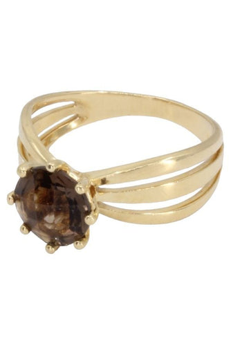 Bague BAGUE MODERNE QUARTZ FUMÉ 58 Facettes 061151