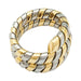 Ring 55 Bulgari ring, “Tubogas”, two tones of gold. 58 Facettes 31904