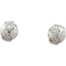 Stud earrings in white gold and diamonds. 58 Facettes 31702