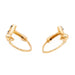 Earrings Sleeper earrings yellow gold Sapphire 58 Facettes 2172925CN