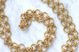 Vintage long necklace, rope mesh, in yellow gold 58 Facettes