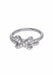 Ring 48 CHAUMET Set of Links Ring in 750/1000 White Gold 58 Facettes 62230-58043
