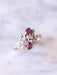 Vintage Gold, Ruby, and Diamond Engagement Ring 58 Facettes